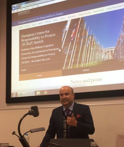 Professor Alex Bellamy spoke at the Leeds POLIS launch of European Centre for the Responsibility to Protect (ECR2P) – December 8th 2016